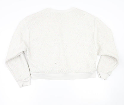 Primark Womens White   Pullover Jumper Size L