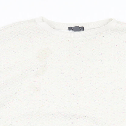 Primark Womens White   Pullover Jumper Size L