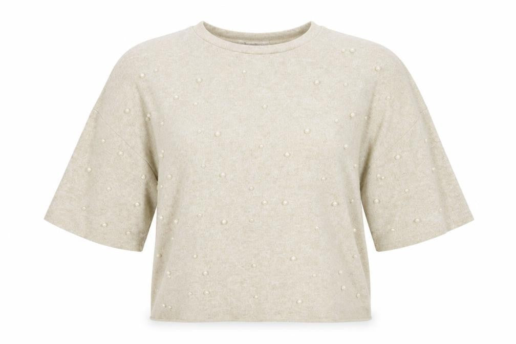 Womens UK Size S Zara Beige Pullover Jumper