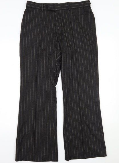 Womens UK Size 34 Topman Regular Fit  Brown Trousers