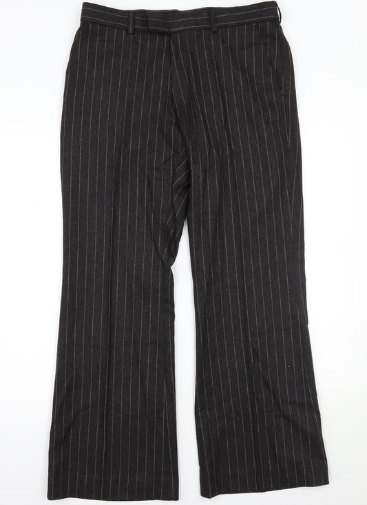 Womens UK Size 34 Topman Regular Fit  Brown Trousers