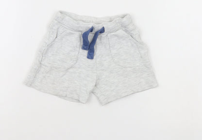 F&F Boys Grey   Cropped Trousers Size 6-9 Months  - shorts