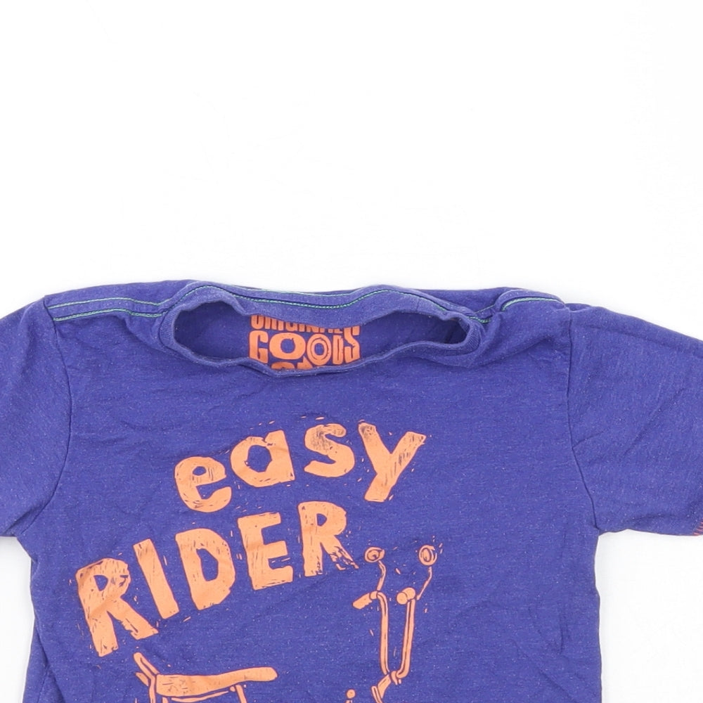 TU Boys Blue   Basic T-Shirt Size 2 Years