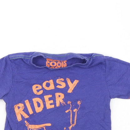TU Boys Blue   Basic T-Shirt Size 2 Years