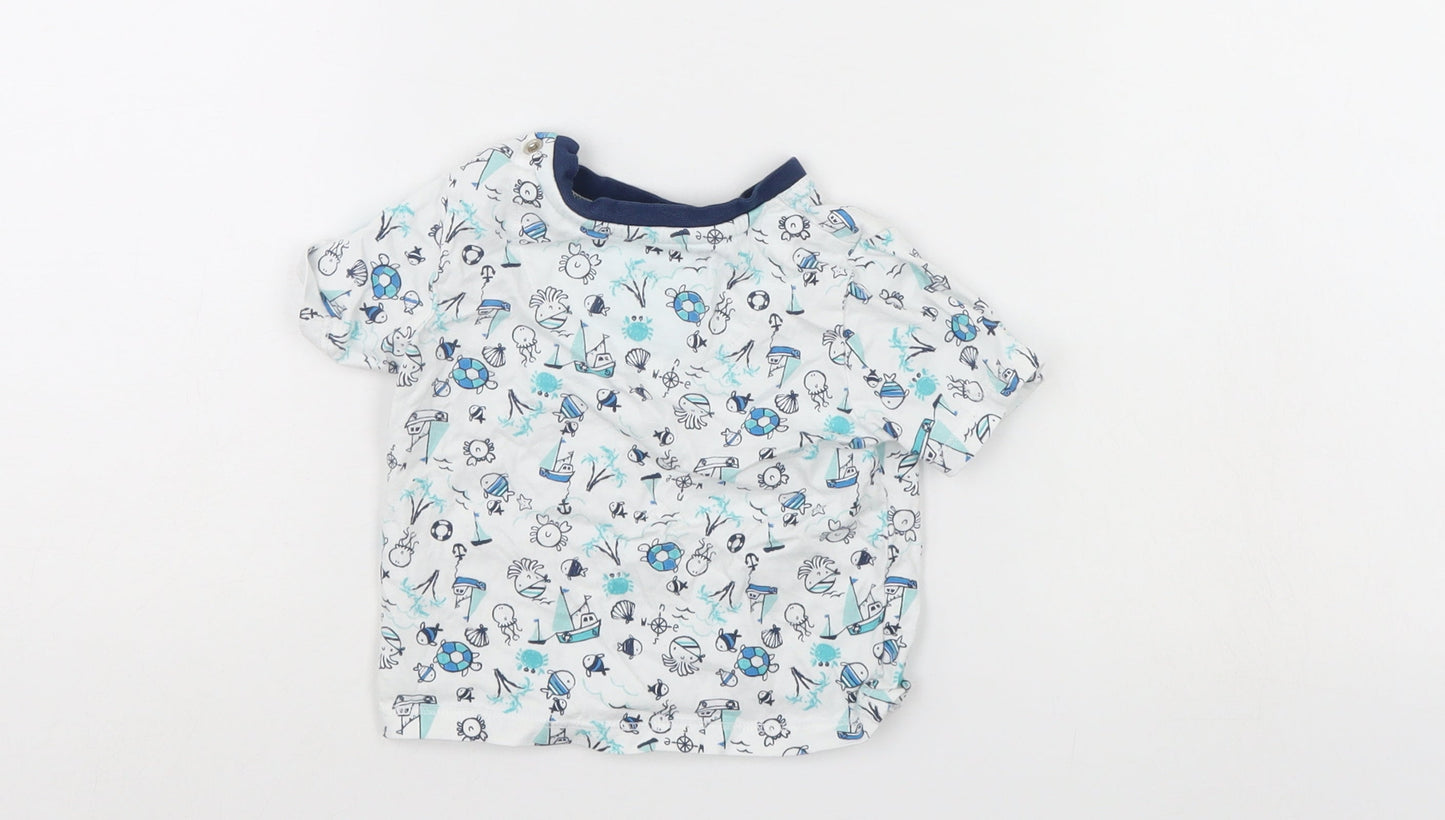 TU Baby White   Basic T-Shirt Size 6-9 Months