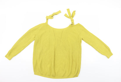 Womens UK Size 10 River Island Green Pullover Jumper