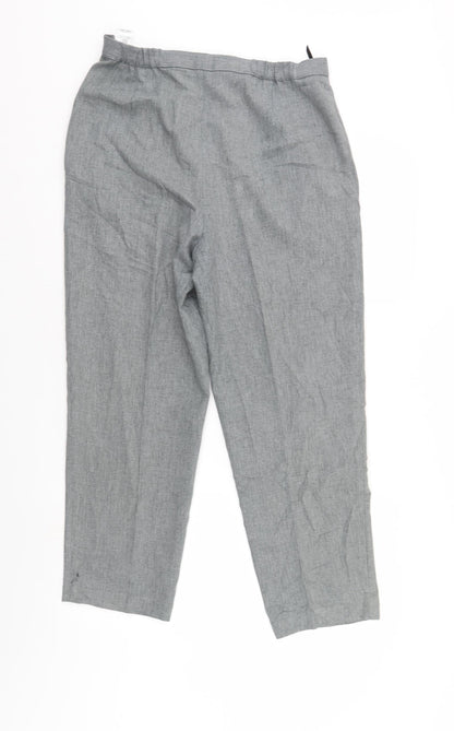 St Michael Womens Grey   Trousers  Size 14 L27 in