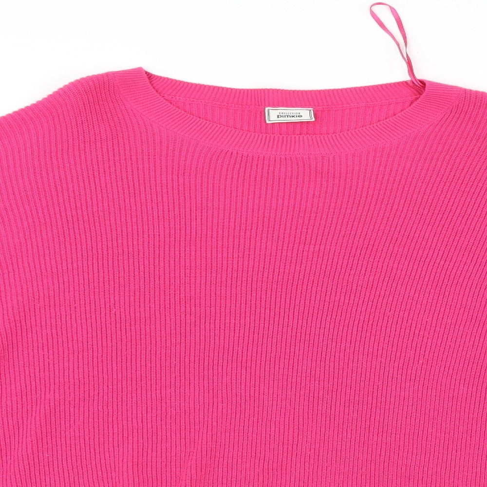 Womens UK Size M Pimkie Pink Pullover Jumper