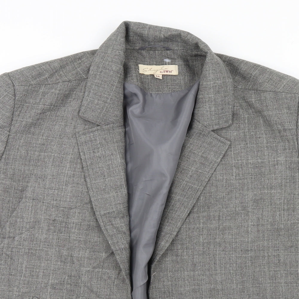 Womens UK Size 16 EWM Grey Jacket