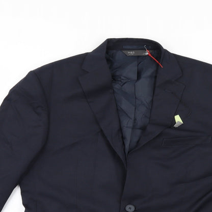 Mens UK Size  M&S Regular Blue Suit Jacket