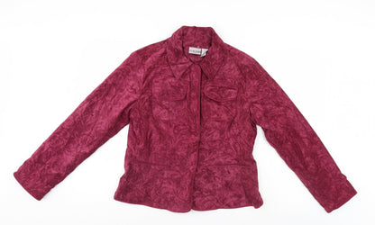 Chicos Womens Purple   Jacket  Size XS
