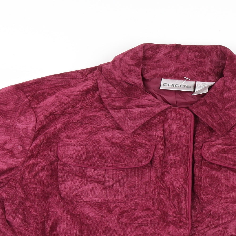 Chicos Womens Purple   Jacket  Size XS