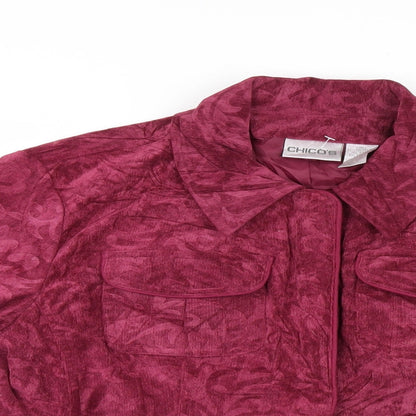 Chicos Womens Purple   Jacket  Size XS