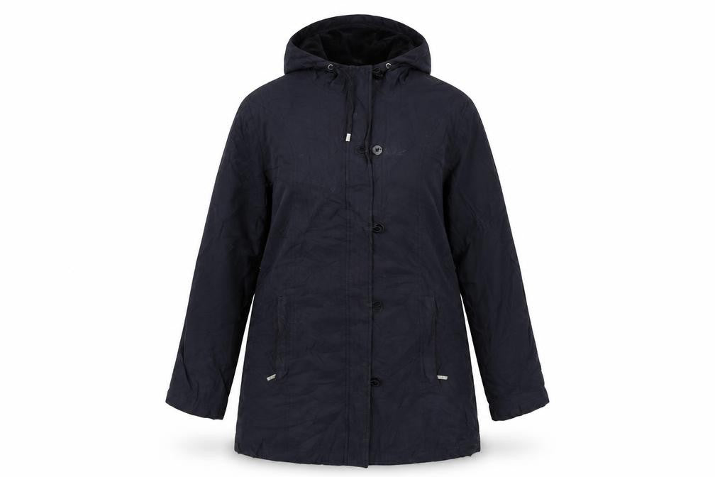 Womens UK Size S Per Una Black Anorak Coat
