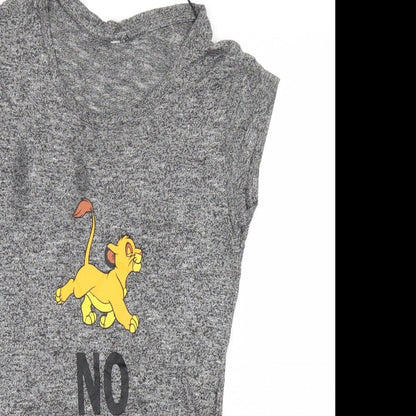 Womens UK Size 6 Atmosphere Grey Basic T-Shirt