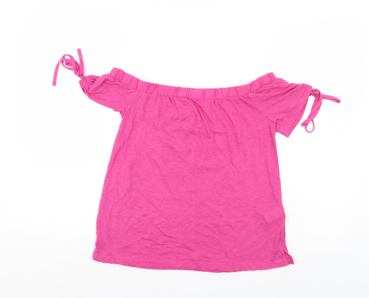 Womens UK Size 6 NEXT Pink Basic Blouse