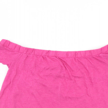 Womens UK Size 6 NEXT Pink Basic Blouse
