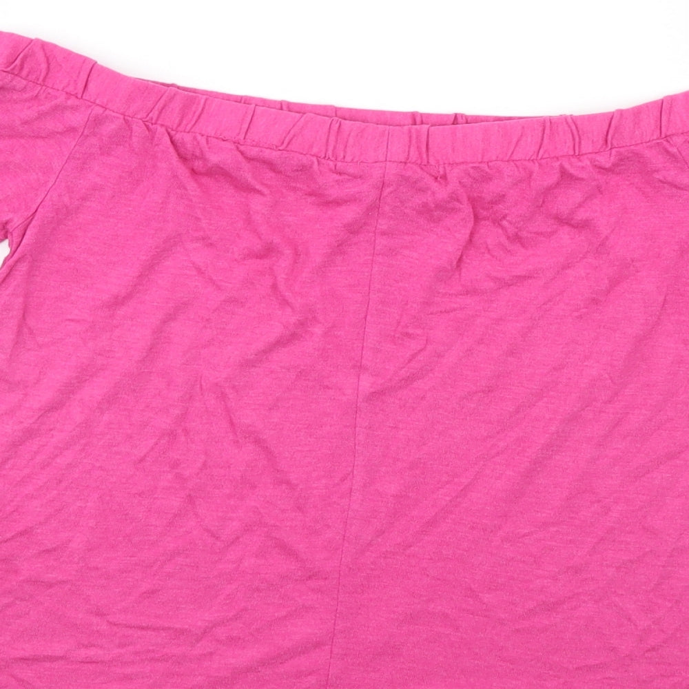 Womens UK Size 6 NEXT Pink Basic Blouse