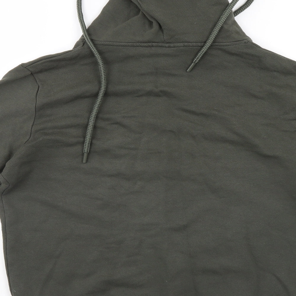 Purewhite Mens Green   Henley Hoodie Size XS