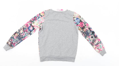 Kylie Girls Multicoloured Fair Isle  Pullover Sweatshirt Size 11-12 Years