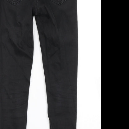 Denim & Co. Girls Black  Denim Skinny Jeans Size 8-9 Years