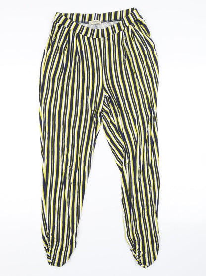 Womens UK Size 10 Papaya Regular Fit  Yellow Trousers