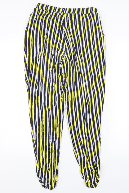 Womens UK Size 10 Papaya Regular Fit  Yellow Trousers