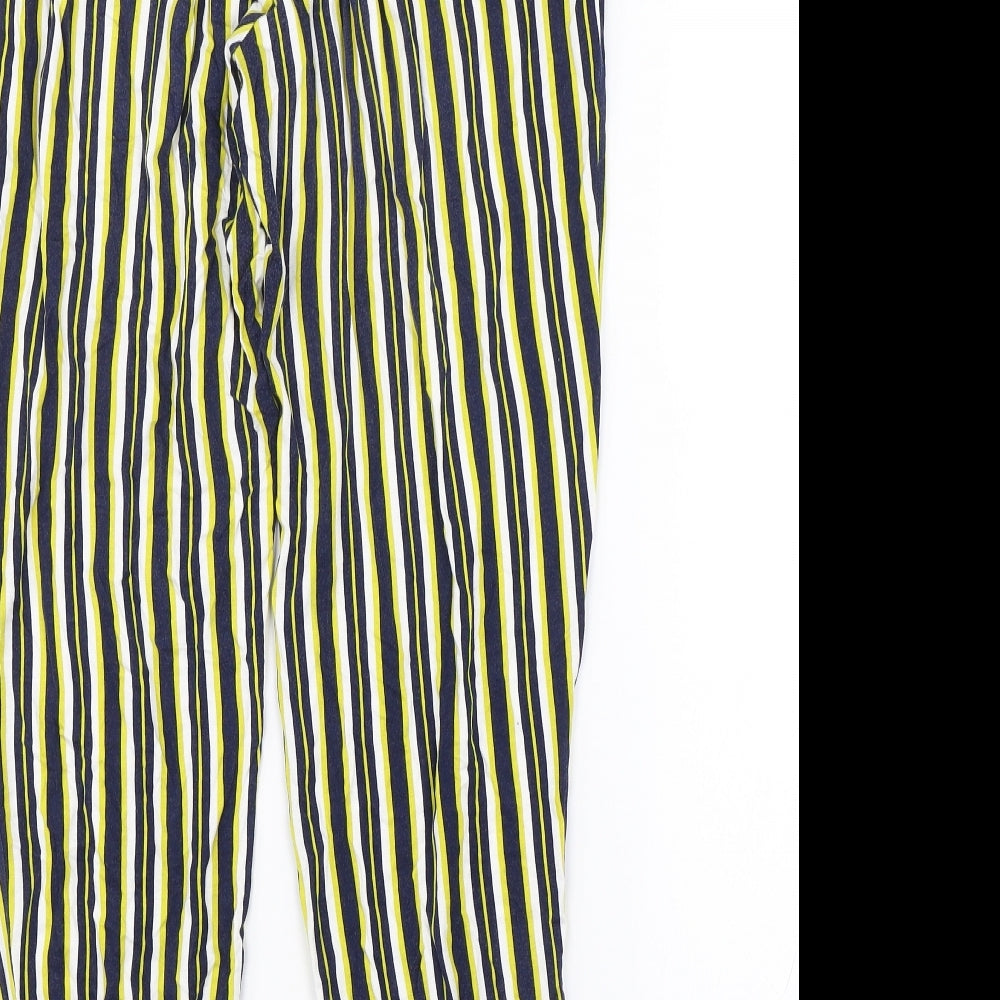 Womens UK Size 10 Papaya Regular Fit  Yellow Trousers