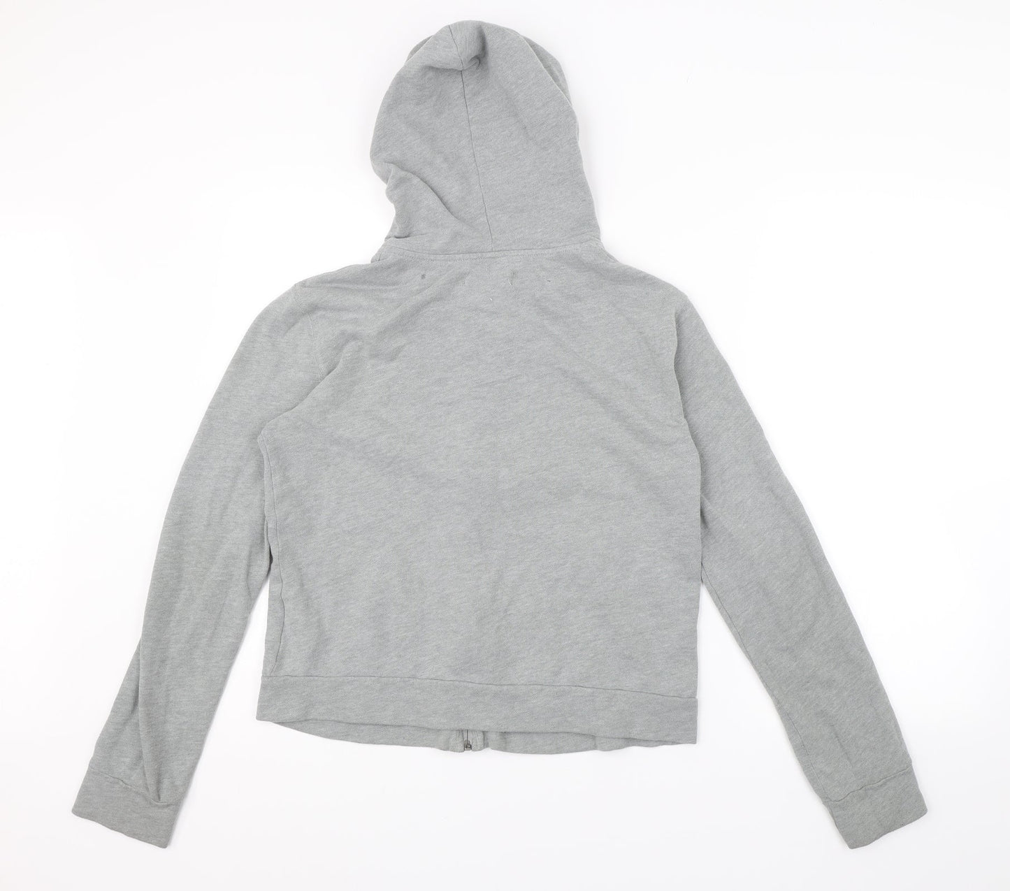 Womens UK Size M Holliser Grey Full Zip Hoodie