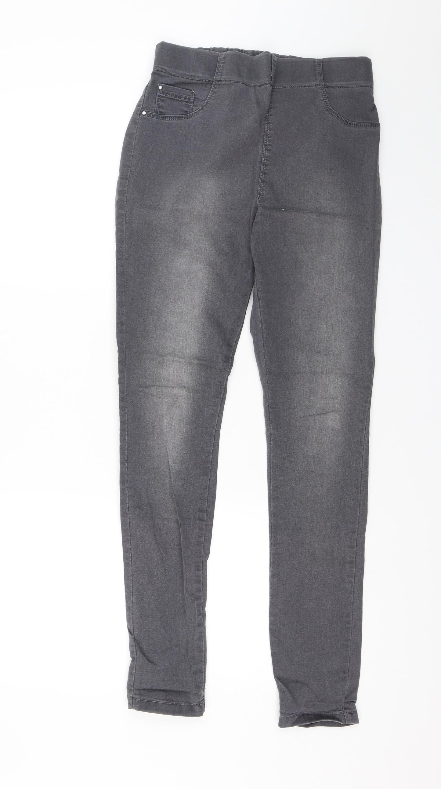 Womens UK Size 10 Papaya Regular Fit Jegging Grey Jeans
