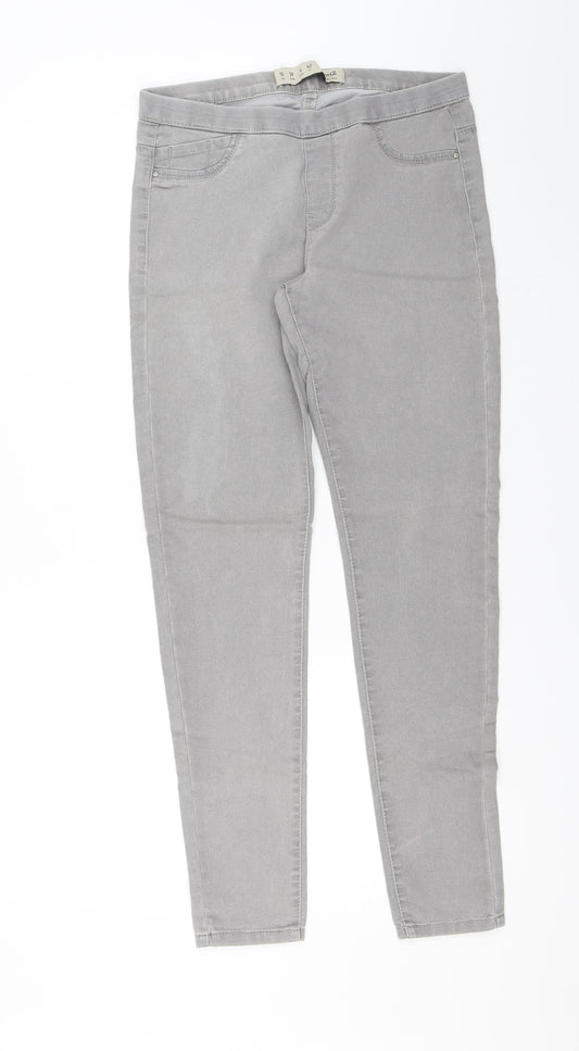 Denim & Co. Womens Grey   Jegging Jeans Size 10 L27 in