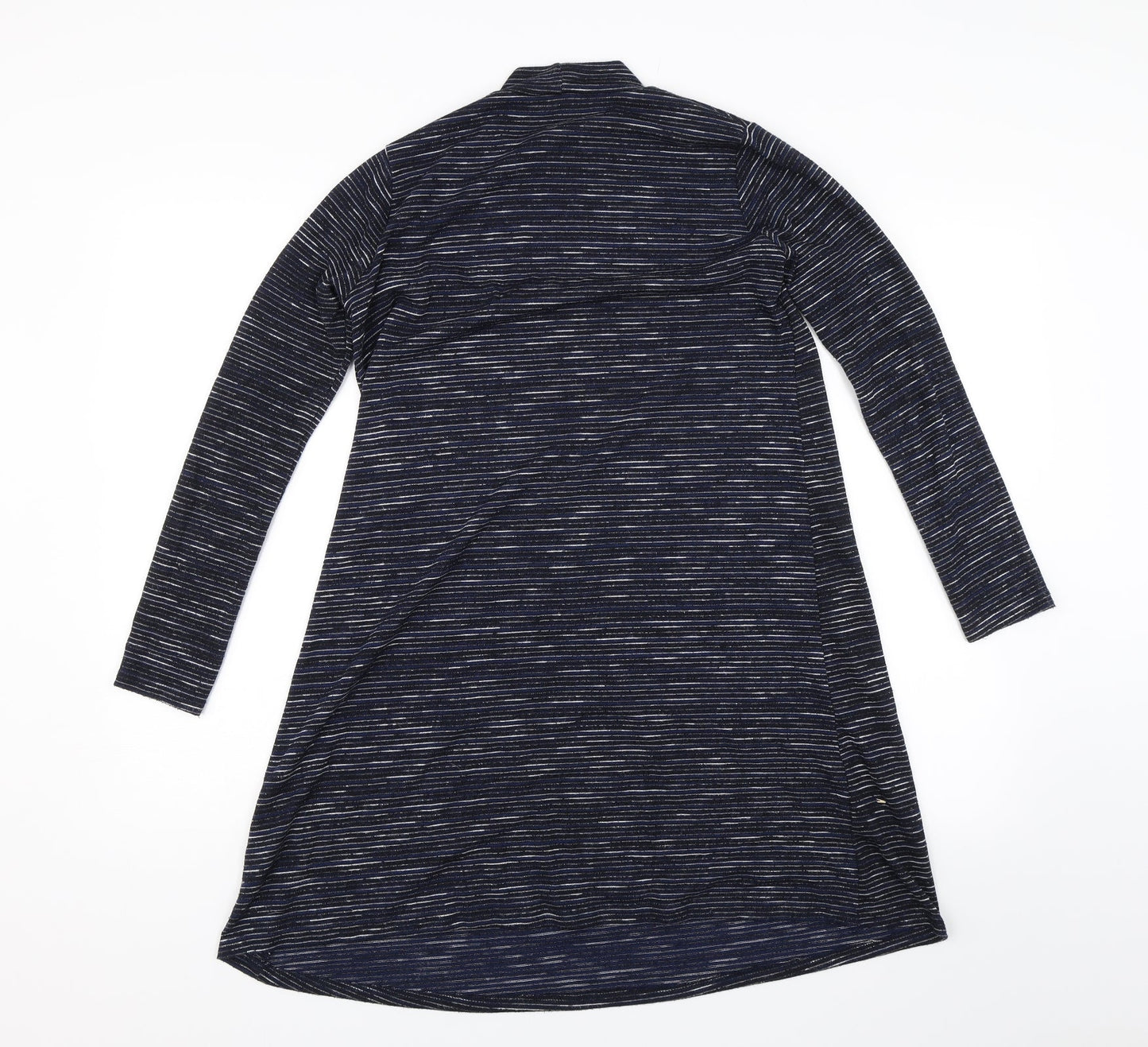 Miss Selfridge Womens Blue Striped  Jumper Dress  Size 8