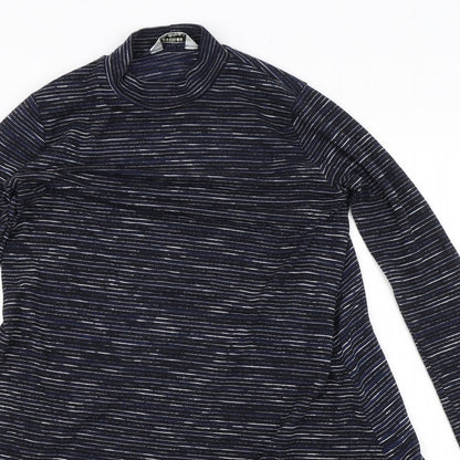 Miss Selfridge Womens Blue Striped  Jumper Dress  Size 8