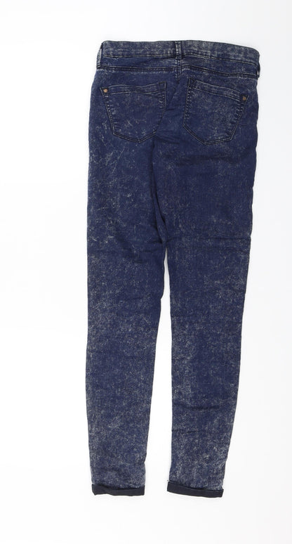 Topshop Womens Blue   Skinny Jeans Size 8 L27 in