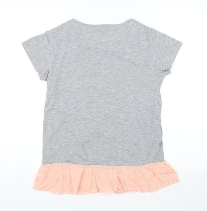 Papaya Womens Grey   Basic T-Shirt Size 8