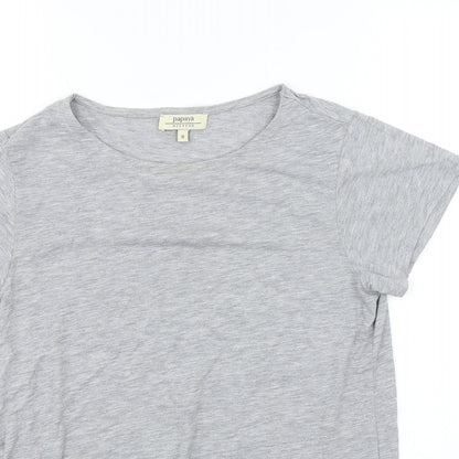 Papaya Womens Grey   Basic T-Shirt Size 8