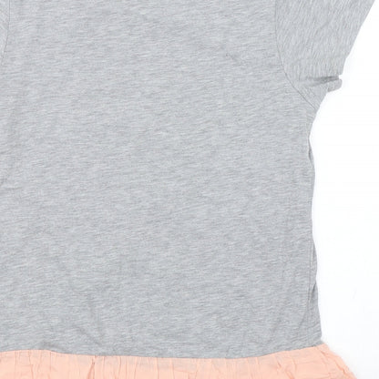 Papaya Womens Grey   Basic T-Shirt Size 8