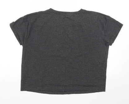 New Look Womens Grey Solid  Top Pyjama Pants Size S  - Sunday is for sleeping
