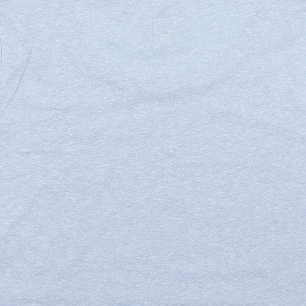 Womens UK Size 8 Jack Wills Blue Cropped T-Shirt