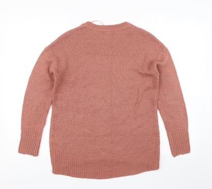 Womens UK Size S New Look Pink Pullover Jumper