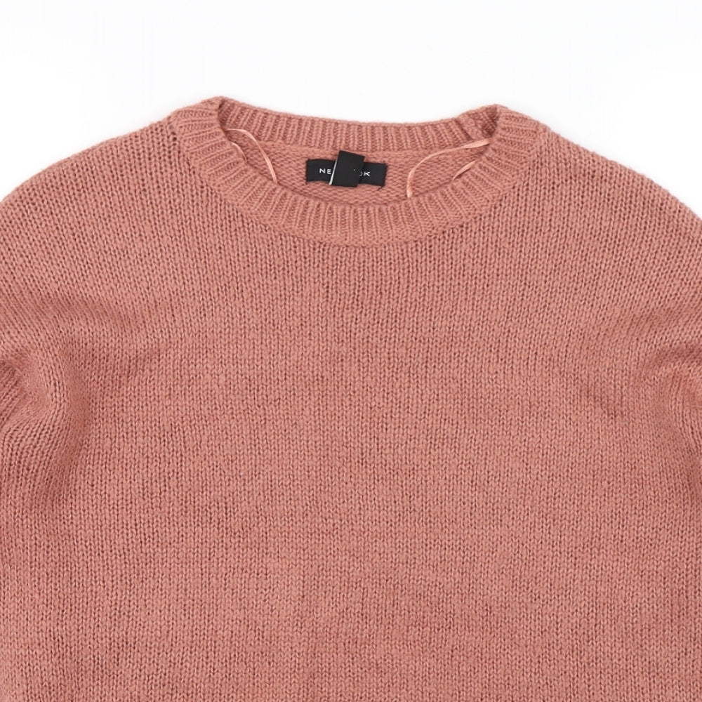Womens UK Size S New Look Pink Pullover Jumper
