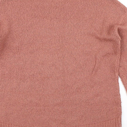 Womens UK Size S New Look Pink Pullover Jumper