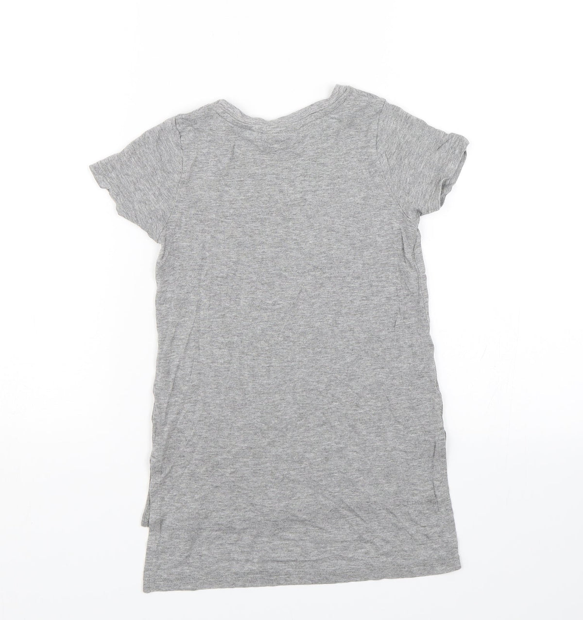 Back view of Next girls’ grey basic t-shirt, size 3, years - coolest kid ever