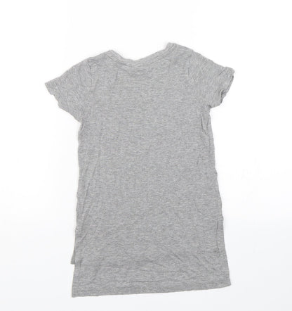 Back view of Next girls’ grey basic t-shirt, size 3, years - coolest kid ever