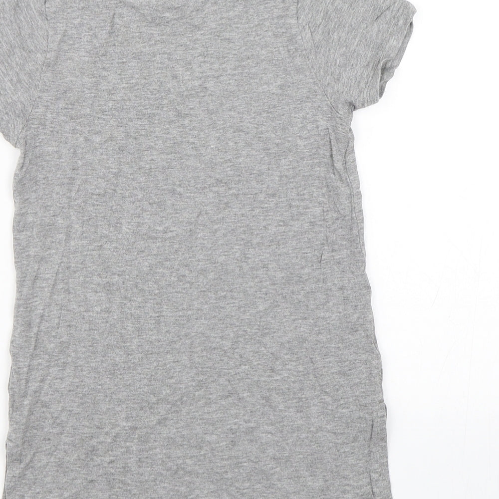 Brand and care label for Next girls’ grey basic t-shirt, size 3, years - coolest kid ever
