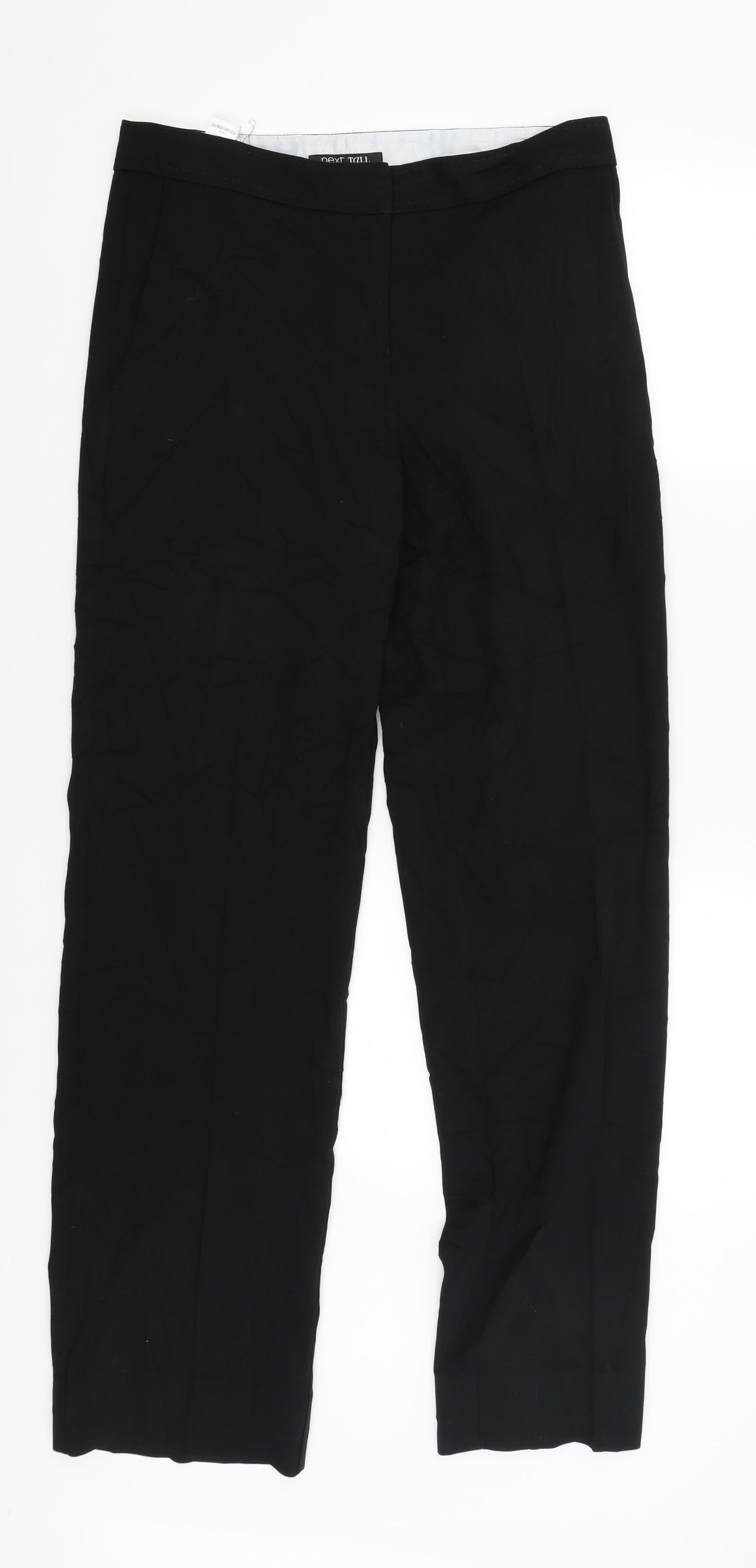 Womens UK Size 8 NEXT Regular Fit Windbreaker Black Trousers
