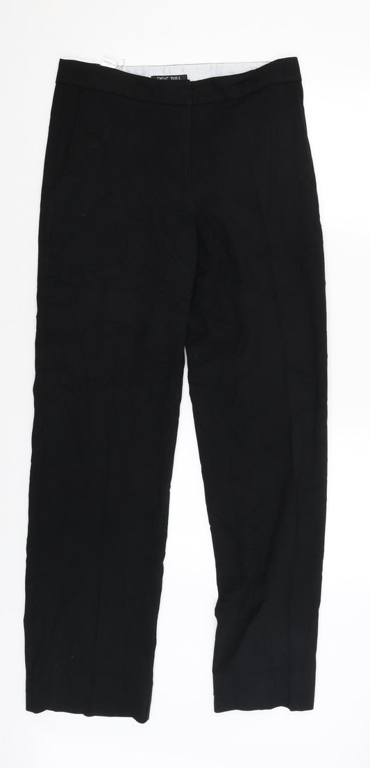Womens UK Size 8 NEXT Regular Fit Windbreaker Black Trousers