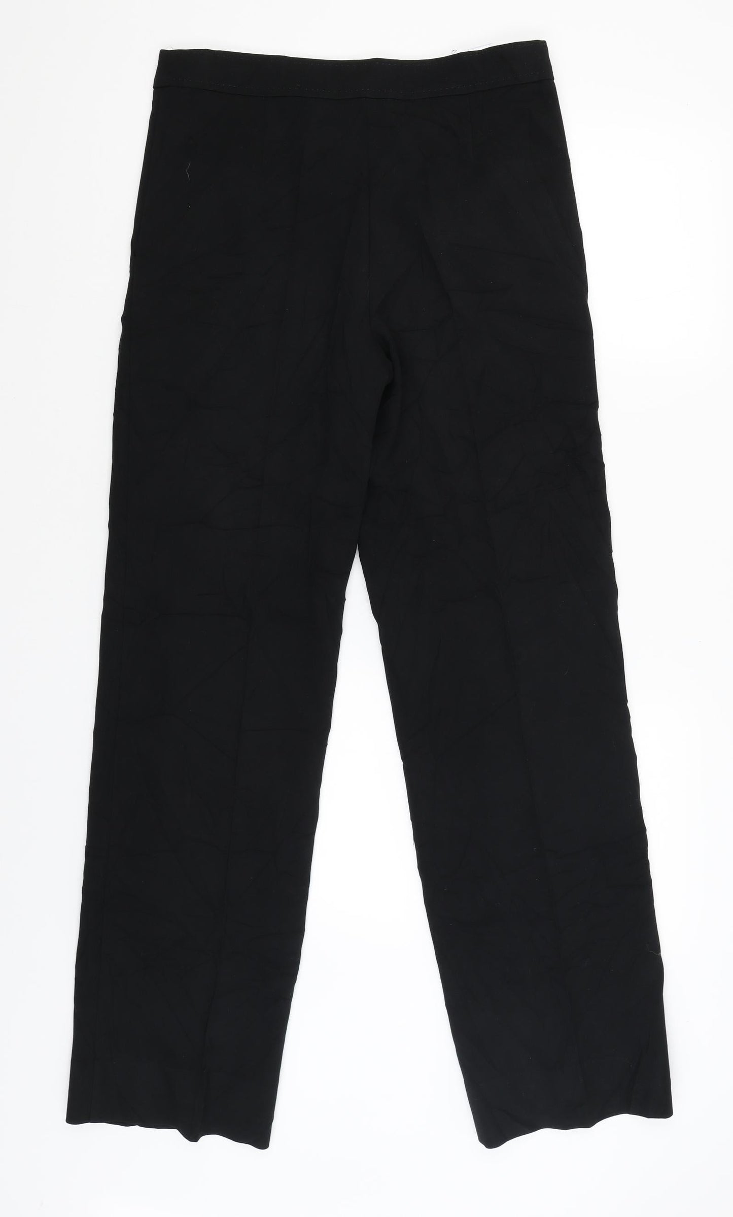 Womens UK Size 8 NEXT Regular Fit Windbreaker Black Trousers