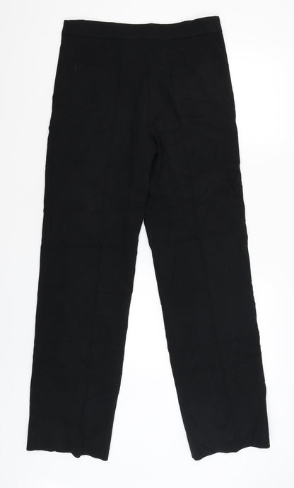 Womens UK Size 8 NEXT Regular Fit Windbreaker Black Trousers