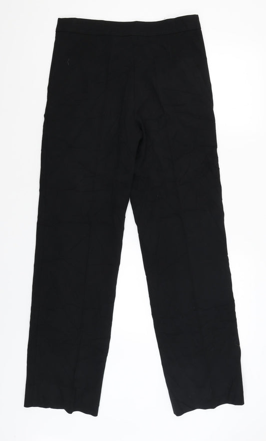 Womens UK Size 8 NEXT Regular Fit Windbreaker Black Trousers